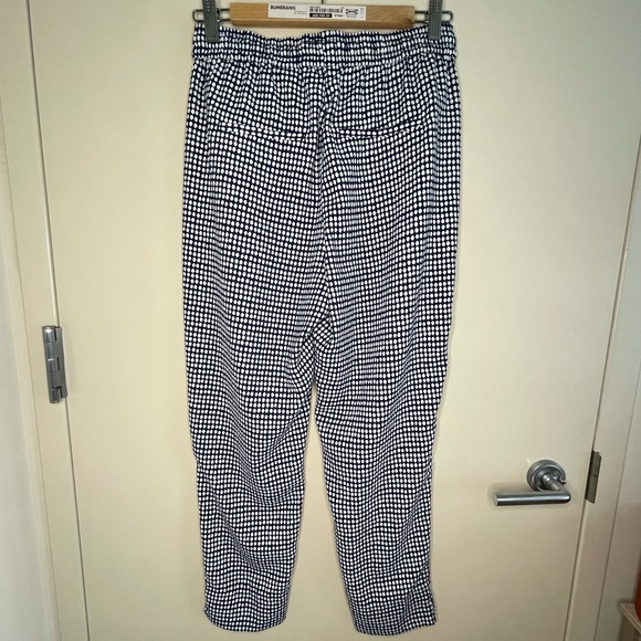 H&M Dressy Blue and White Joggers / Trousers / Pants Size 6 US - Picture 2 of 6
